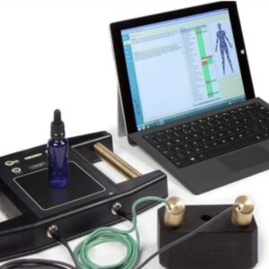 A laptop and other electronic devices on top of a table.